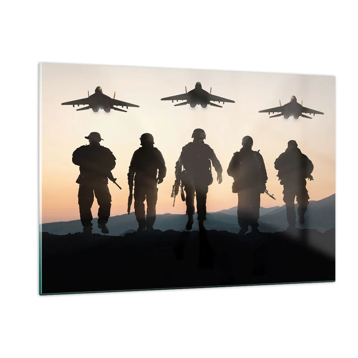 Quadro em vidro - Bem-vindo ao nosso mundo - 120x80 cm