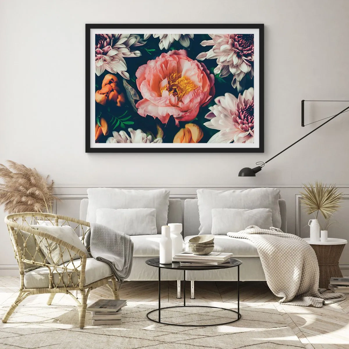 Pôster com moldura preta - Com o esplendor barroco - 70x50 cm