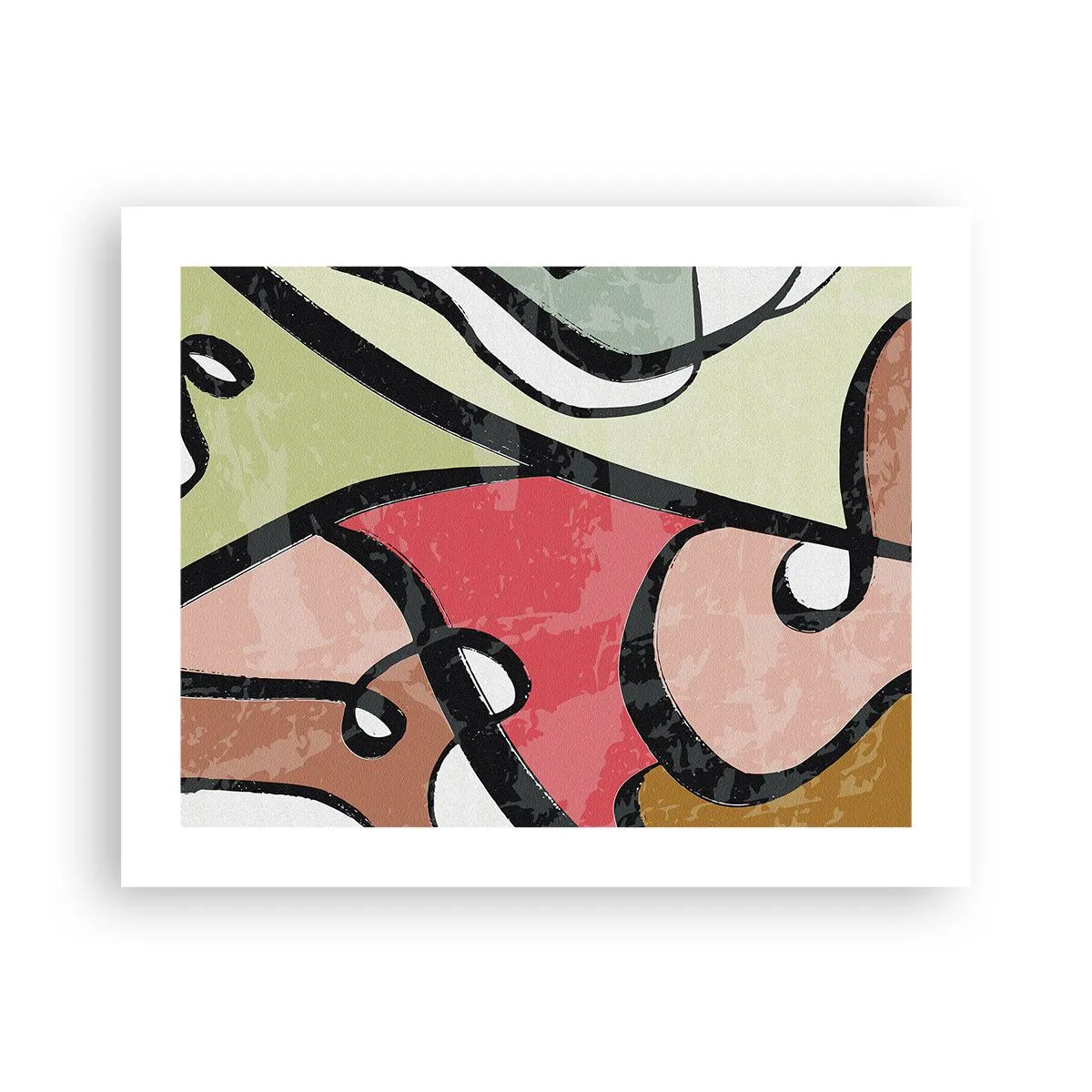 Pôster - Piruetas entre cores - 50x40 cm