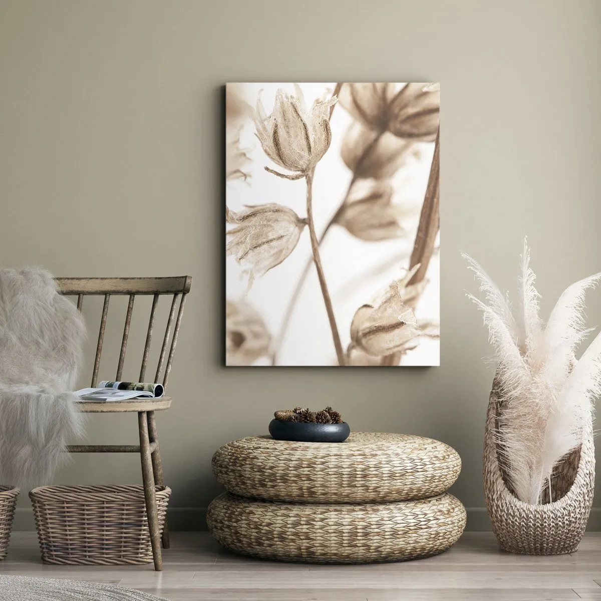 Quadro em tela - Eles estão ligando no final do verão - 55x100 cm