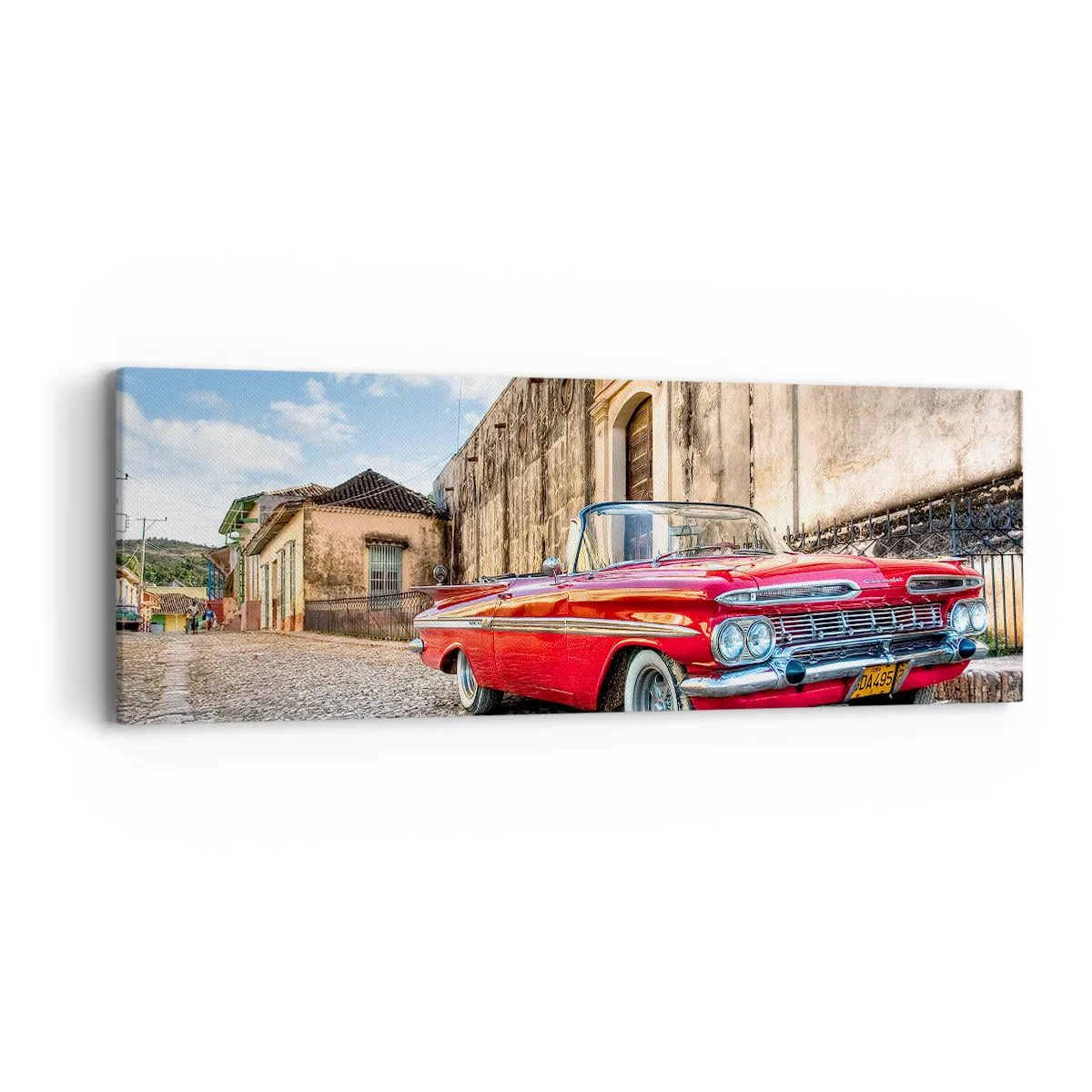 Quadro em tela - Emoções cubanas - 90x30 cm