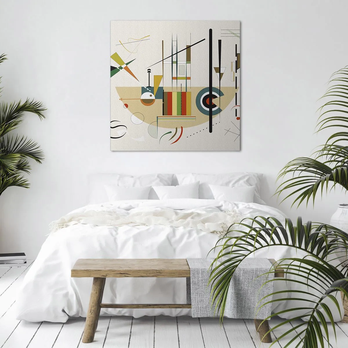 Quadro em tela - E o mundo ri - 30x30 cm