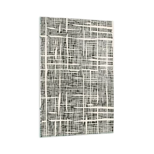 Quadro em vidro - Uma composição tecida - 70x100 cm