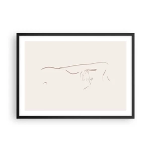 Pôster com moldura preta - A forma do desejo - 70x50 cm