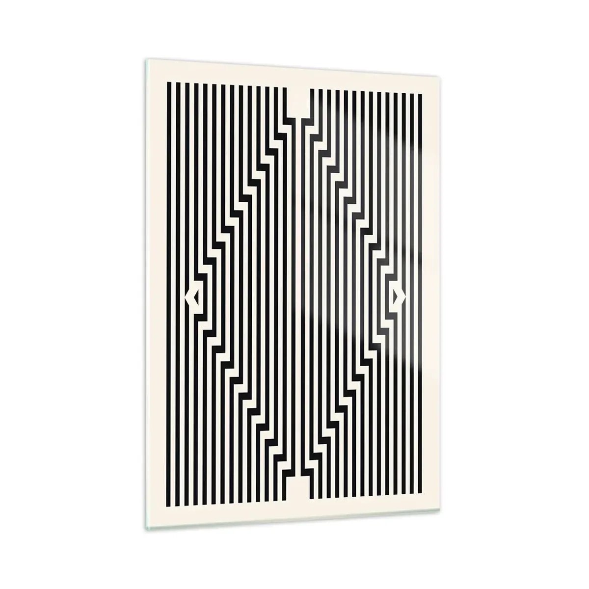 Quadro em vidro - Ilusão geométrica - 50x70 cm