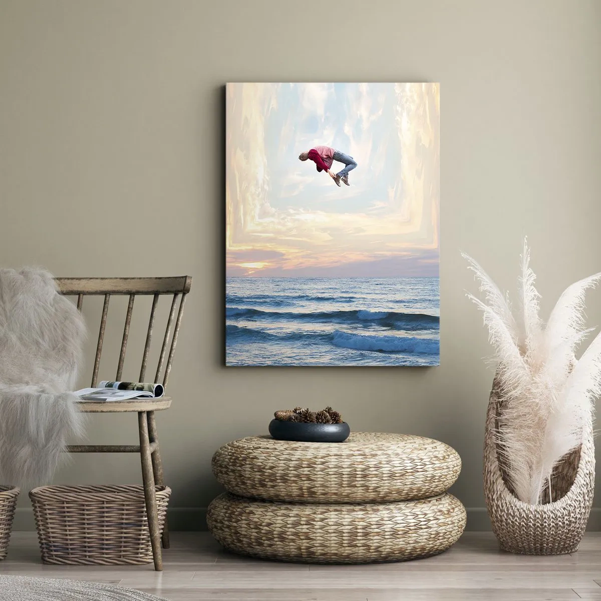 Quadro em tela - Para outra dimensão - 55x100 cm