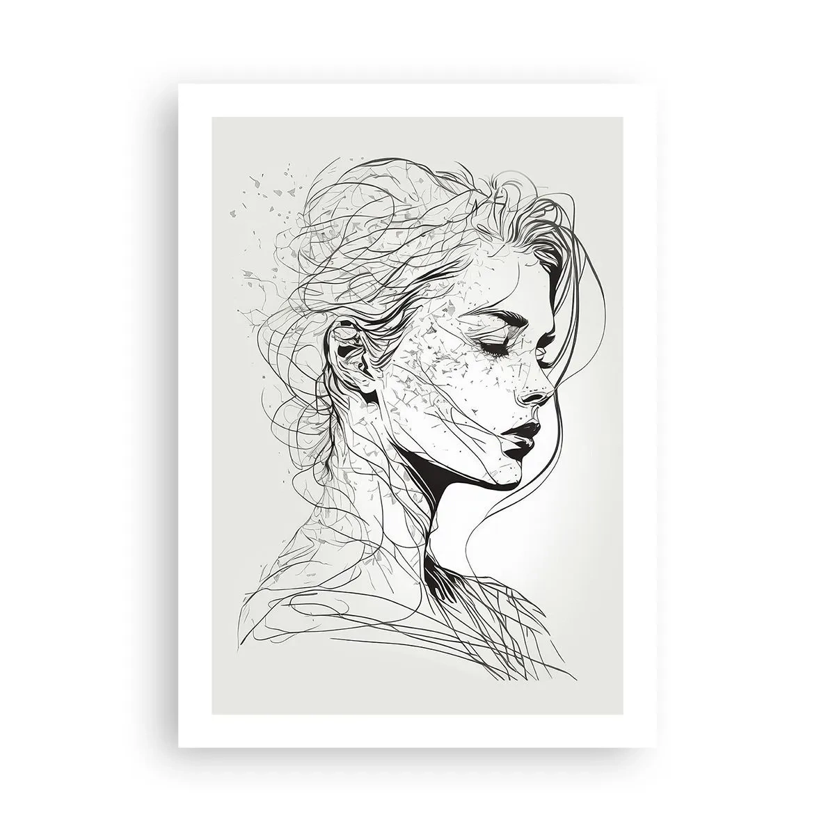 Pôster - Retrato em pensamento - 50x70 cm