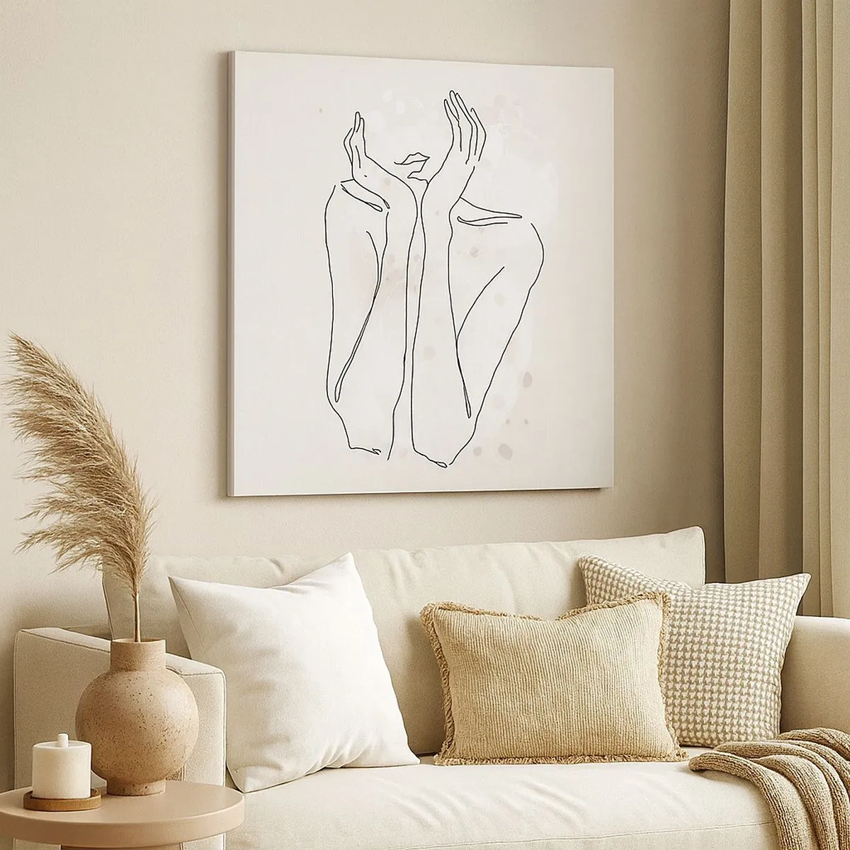 Quadro em tela - Momento de sonho - 30x30 cm