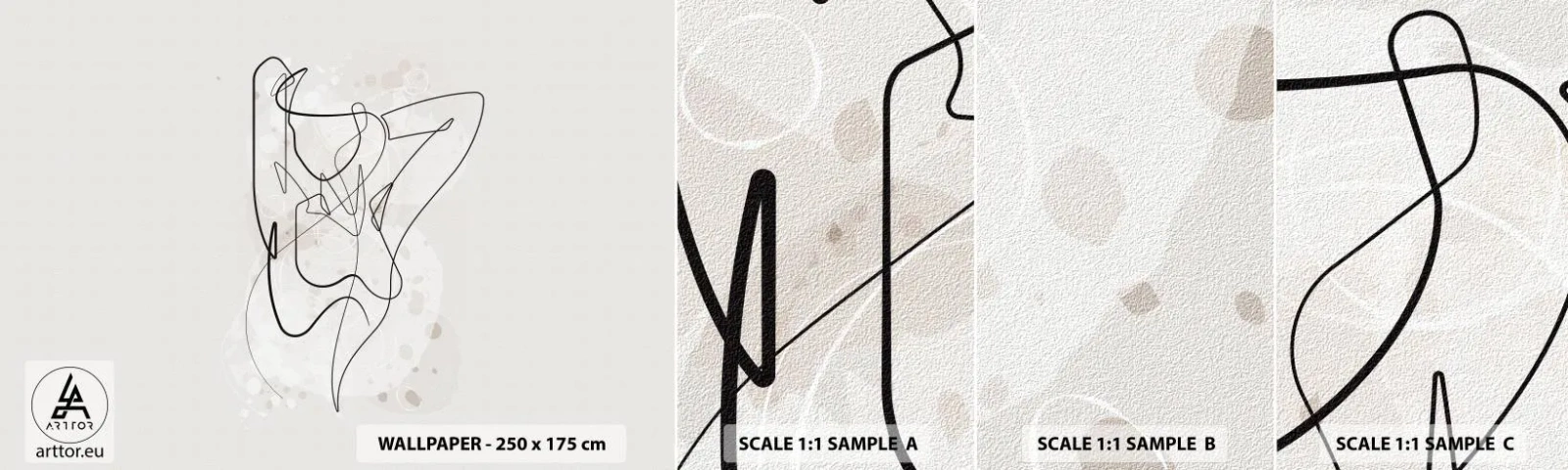 Amostra de Papel de Parede Standard Eco - A arte da sedução - Mulher, Gráficos, Pedaço - 100x30 cm