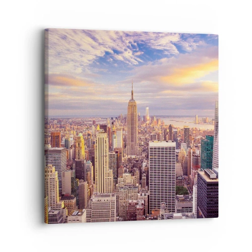 Quadro em tela - Alcançar as nuvens - 30x30 cm