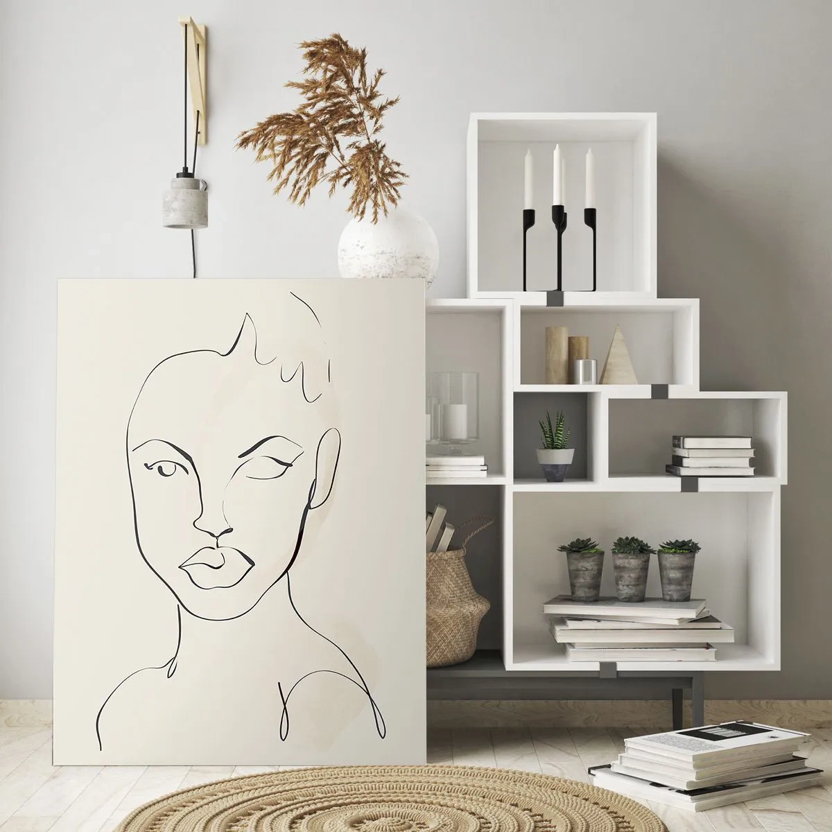 Quadro em vidro - Esboço da sensualidade - 50x70 cm