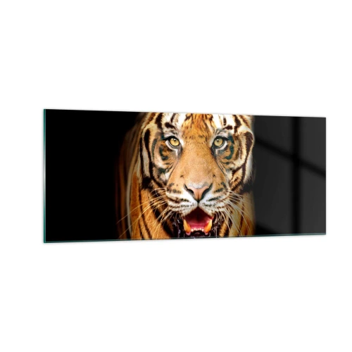 Quadro em vidro - Coração selvagem - 100x40 cm