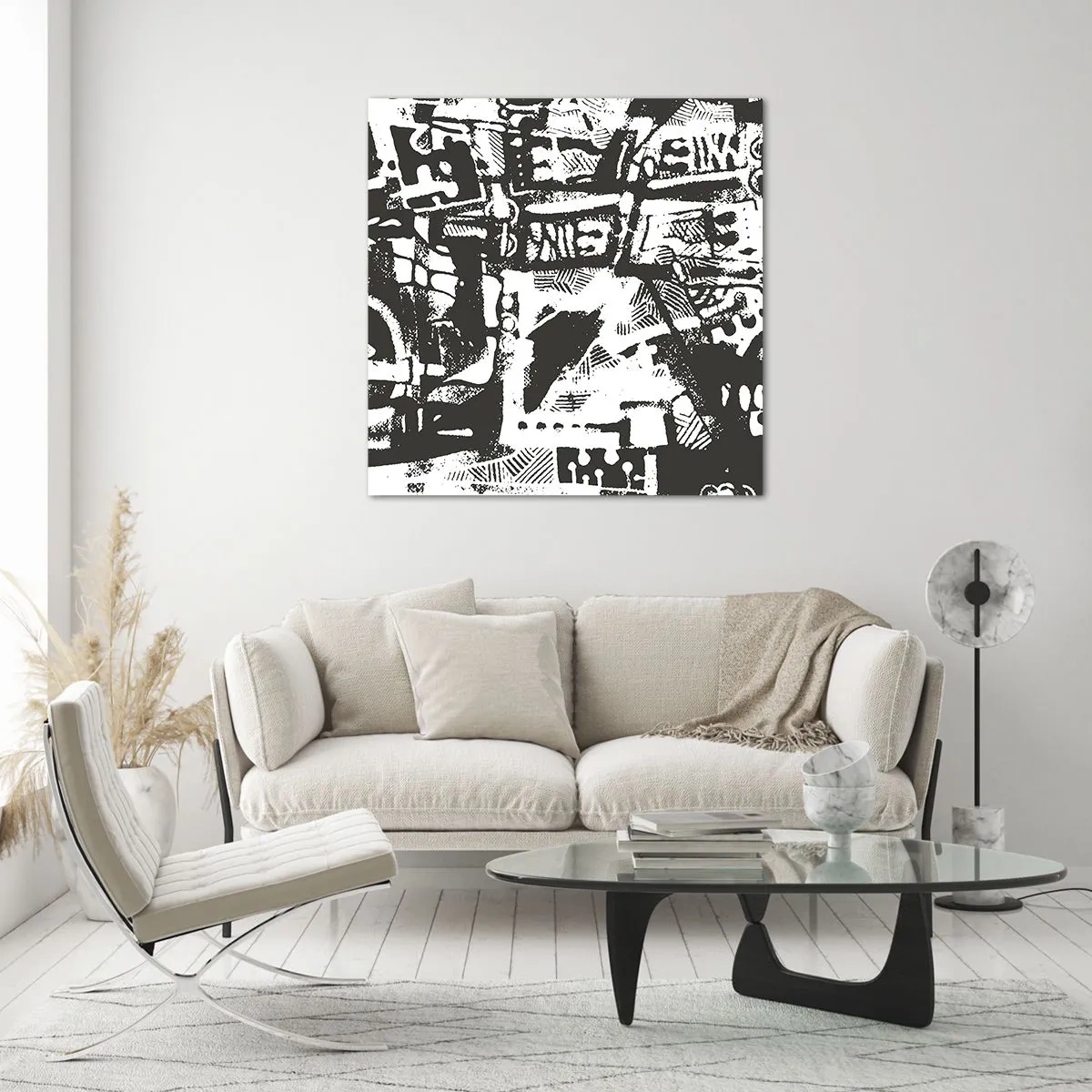 Quadro em vidro - Ordem ou caos? - 40x40 cm
