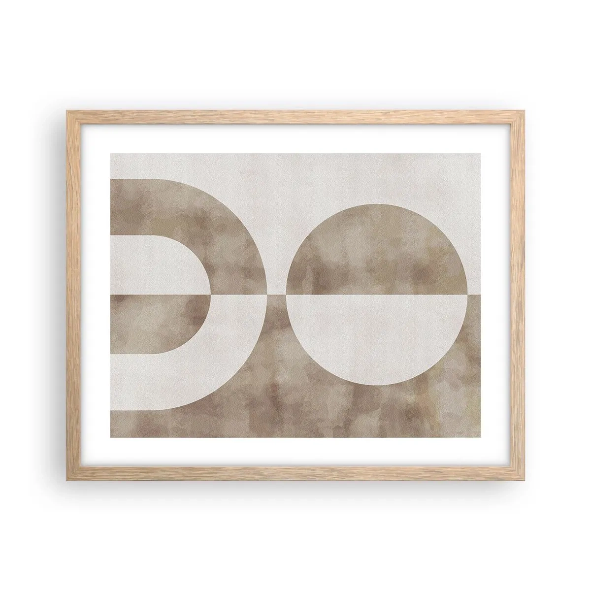 Pôster com moldura de carvalho claro - Semelhanças e diferenças - 50x40 cm