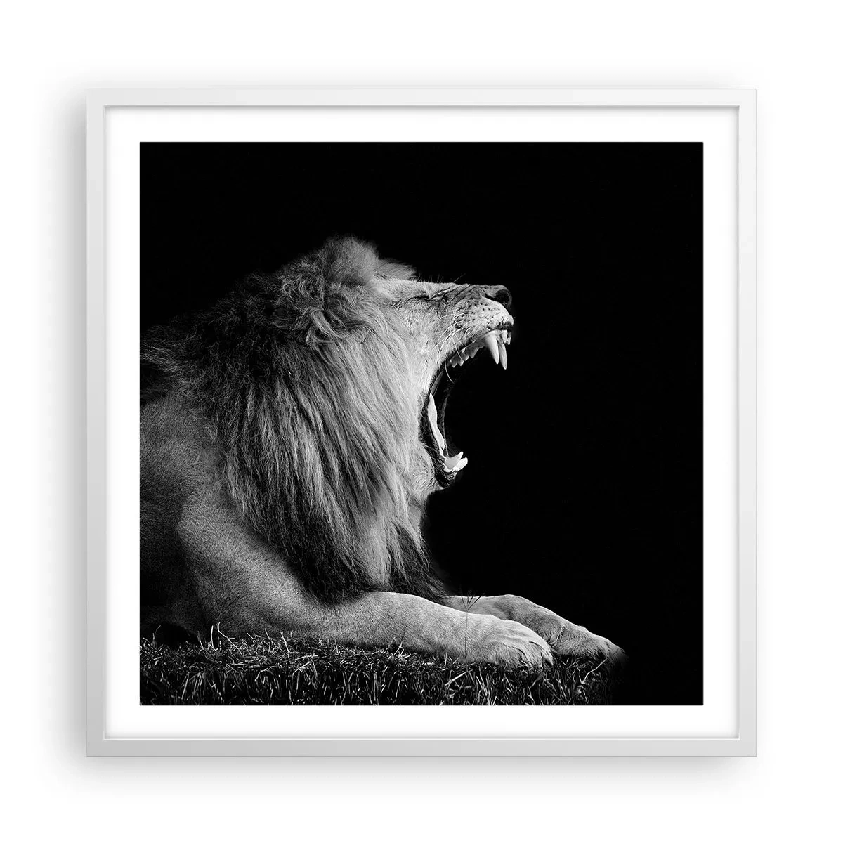 Pôster em moldura branca - Sem dúvida alguma - 60x60 cm