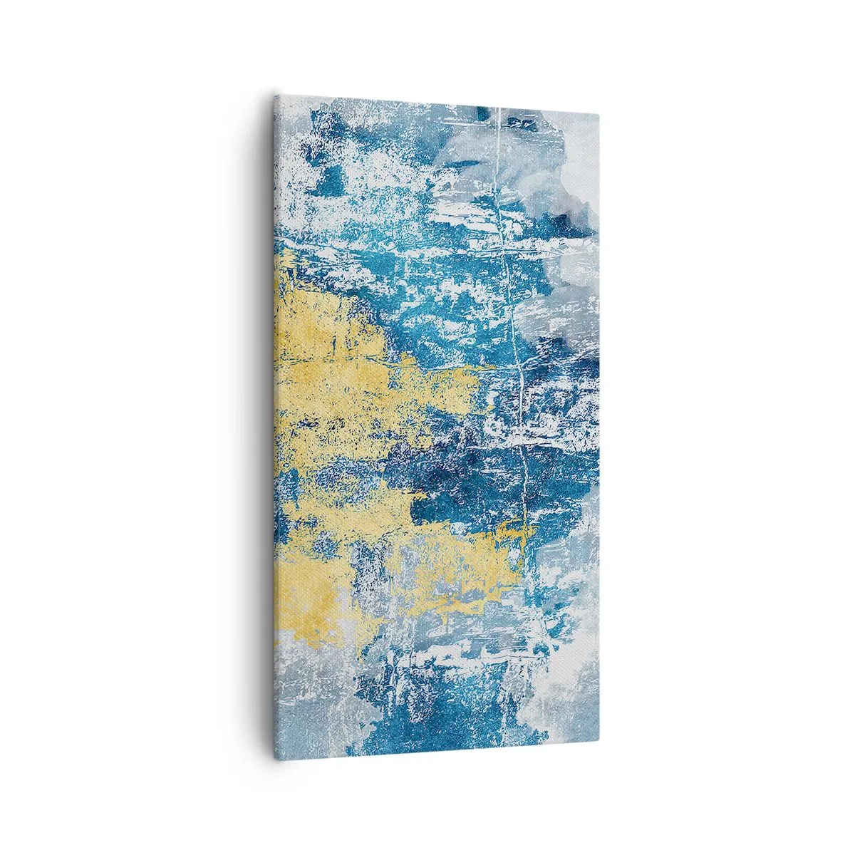 Quadro em tela - Abstração cheia de clima - 55x100 cm