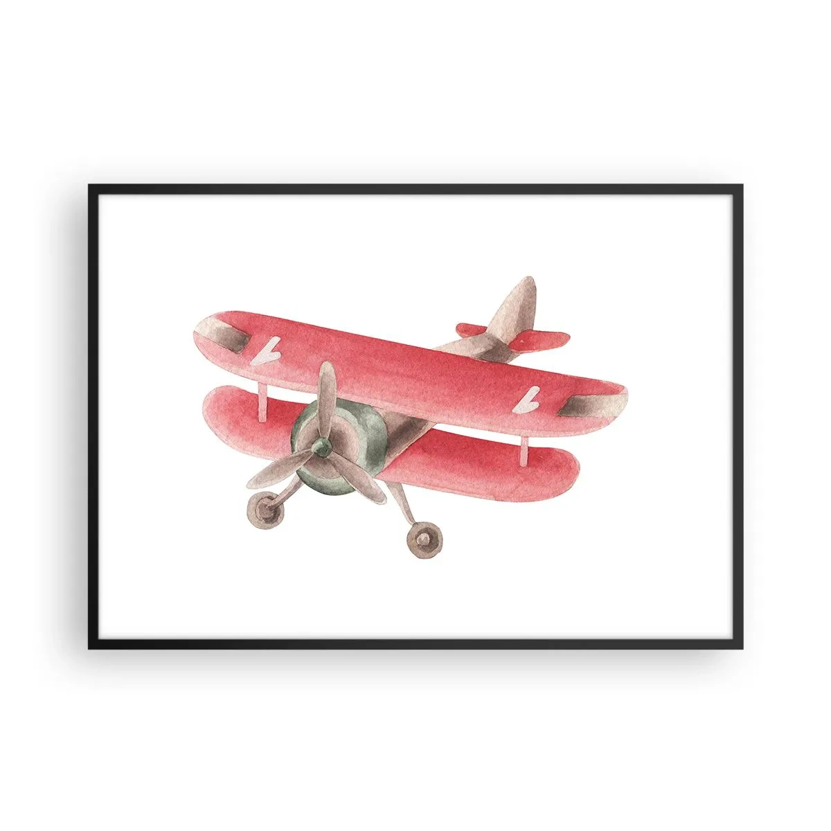Pôster com moldura preta - Pronto para voos altos - 100x70 cm