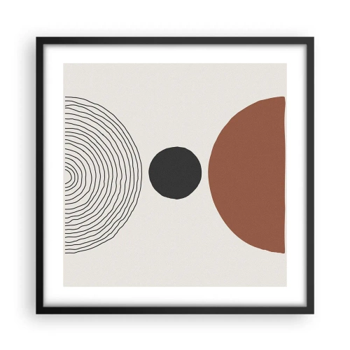 Pôster com moldura preta - Em destaque - 50x50 cm