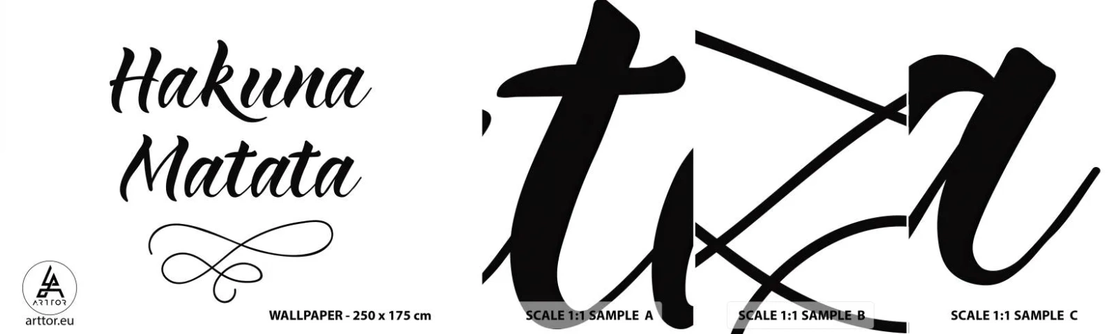 Amostra de papel de parede autocolante Deluxe Sticker - O melhor conselho - Tipografia, Afirmação, Máxima - 100x30 cm