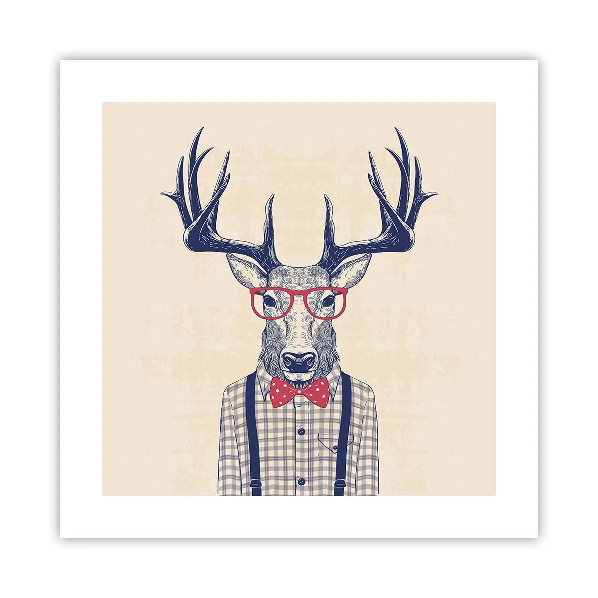 Pôster - Extravagância engraçada - 40x40 cm