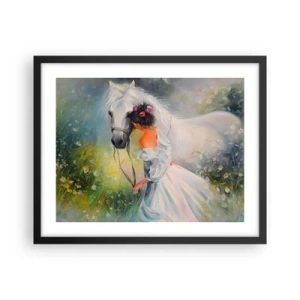 Pôster com moldura preta - Como um belo sonho - 50x40 cm