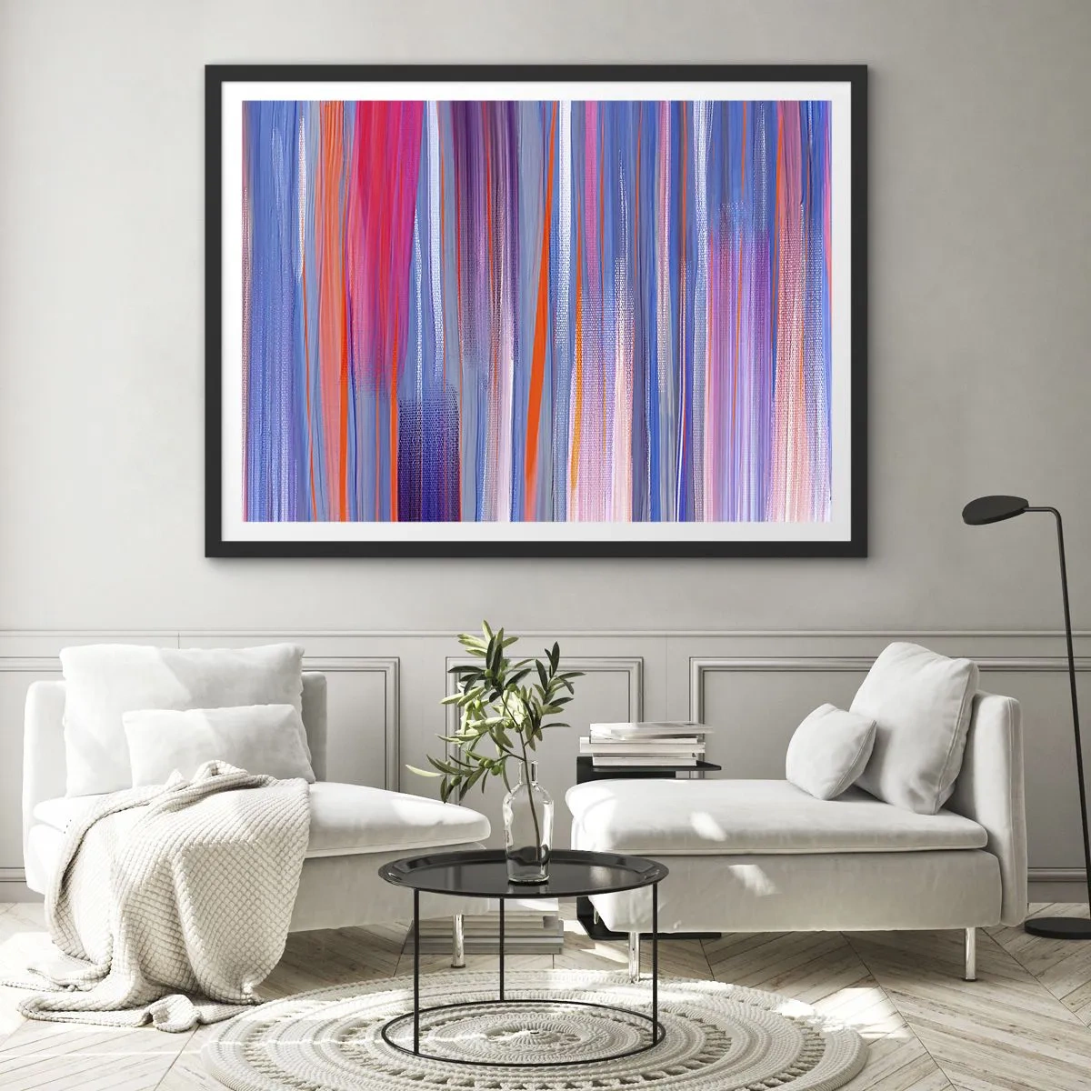 Pôster com moldura preta - Ascensão - 70x50 cm