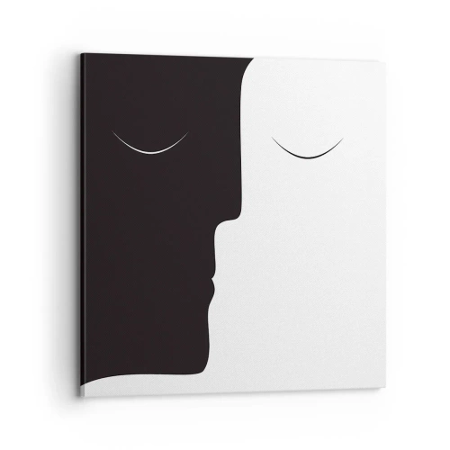 Quadro em tela - Unidade de opostos - 70x70 cm