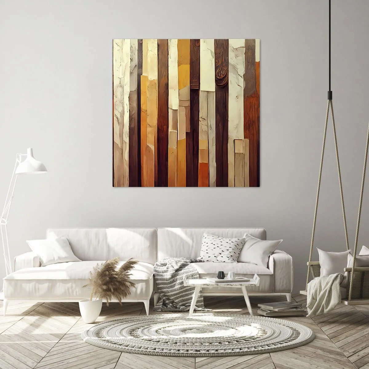 Quadro em tela - Hino das árvores da floresta - 30x30 cm