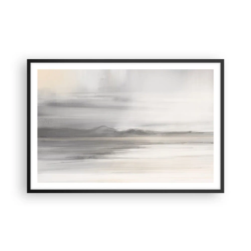Pôster com moldura preta - Distância pensativa - 91x61 cm