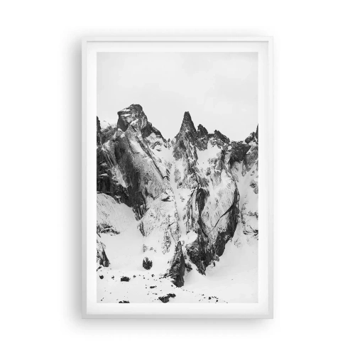 Pôster em moldura branca - O assustador cume de granito - 61x91 cm