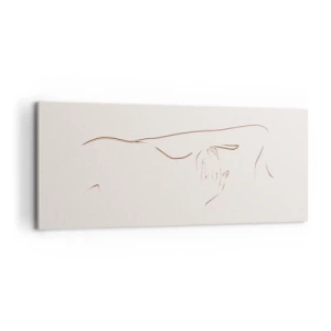 Quadro em tela - A forma do desejo - 100x40 cm