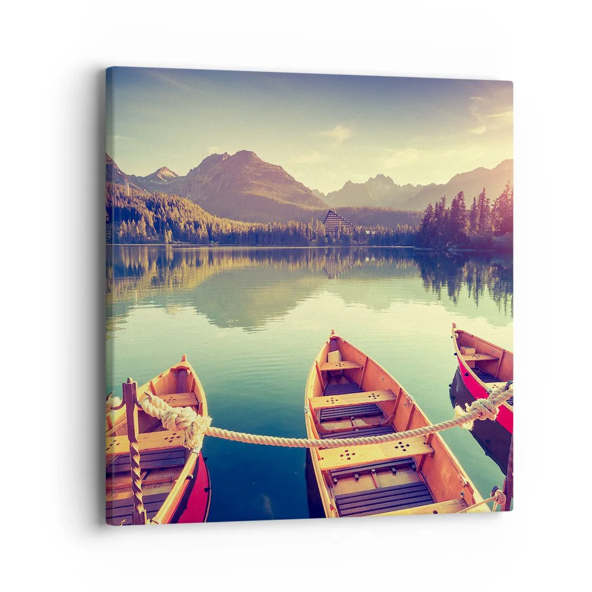 Quadro em tela - Viver de acordo com as suas leis - 40x40 cm