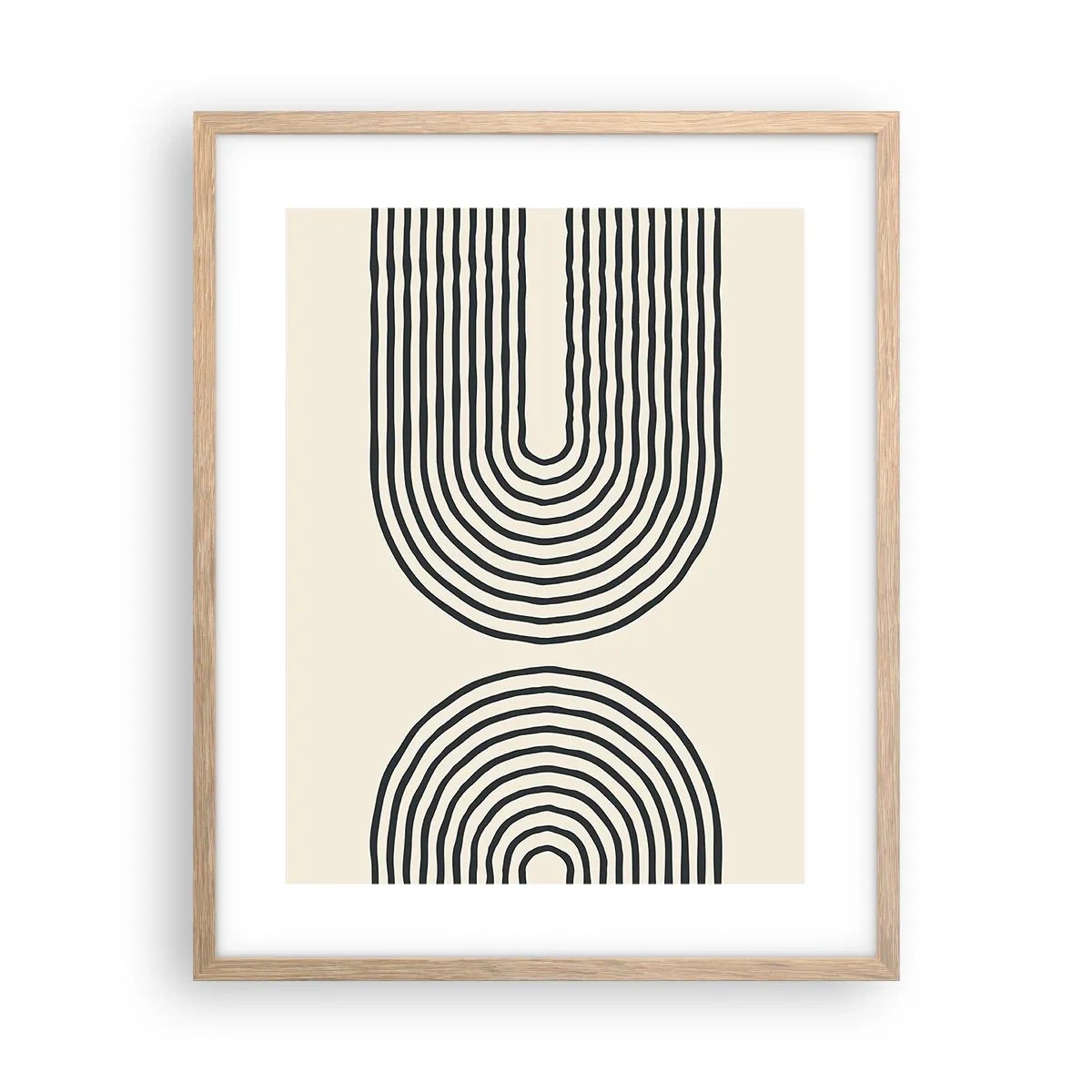 Pôster com moldura de carvalho claro - Em um momento... - 40x50 cm