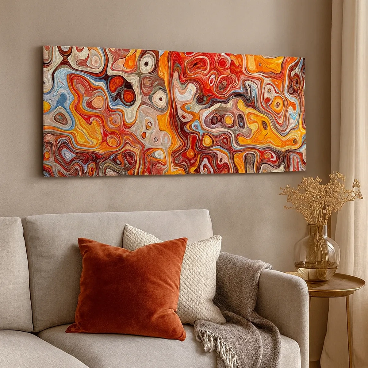 Quadro em tela - Se as nozes tivessem derretido no mel - 30x30 cm