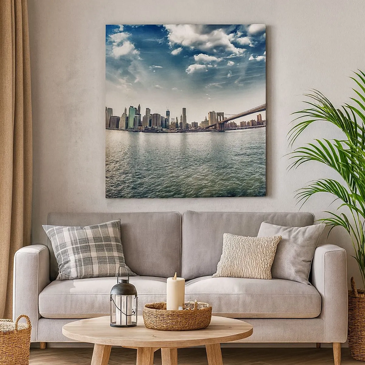 Quadro em tela - Ilha de Vidro - 30x30 cm