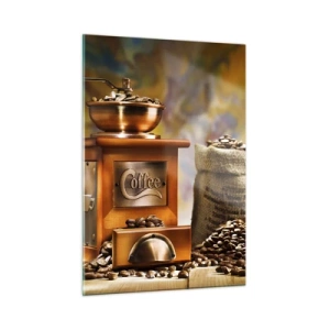 Quadro em vidro - A trituração do grão, o ruído do moedor - 50x70 cm