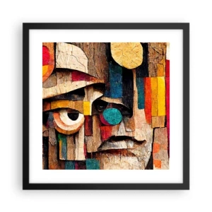 Pôster com moldura preta - Vejo-te... - 40x40 cm