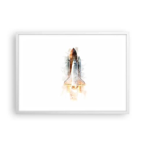 Pôster em moldura branca - Exploradores para iniciantes - 70x50 cm