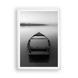 Pôster em moldura branca - Saudade e melancolia - 70x100 cm