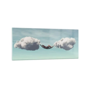 Quadro em vidro - A felicidade do momento - 120x50 cm