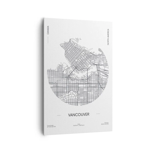 Quadro em tela - Anatomia de Vacouver - 80x120 cm