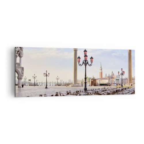 Quadro em tela - Bem-vindo, está tudo pronto - 140x50 cm