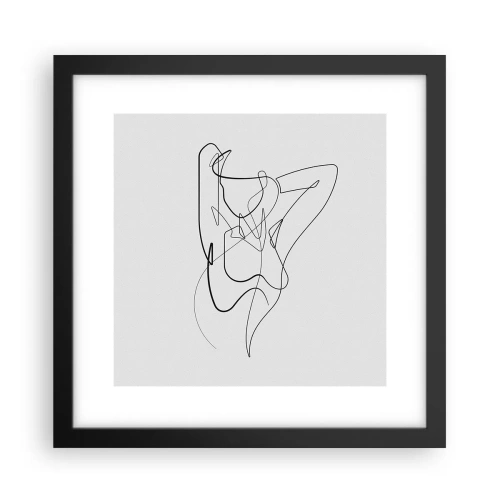 Pôster com moldura preta - Que tipo de pessoa é realmente... - 30x30 cm