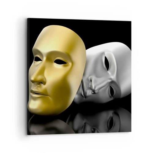 Quadro em tela - A vida é um teatro - 70x70 cm