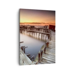 Quadro em tela - Turismo autêntico, não fictício - 50x70 cm