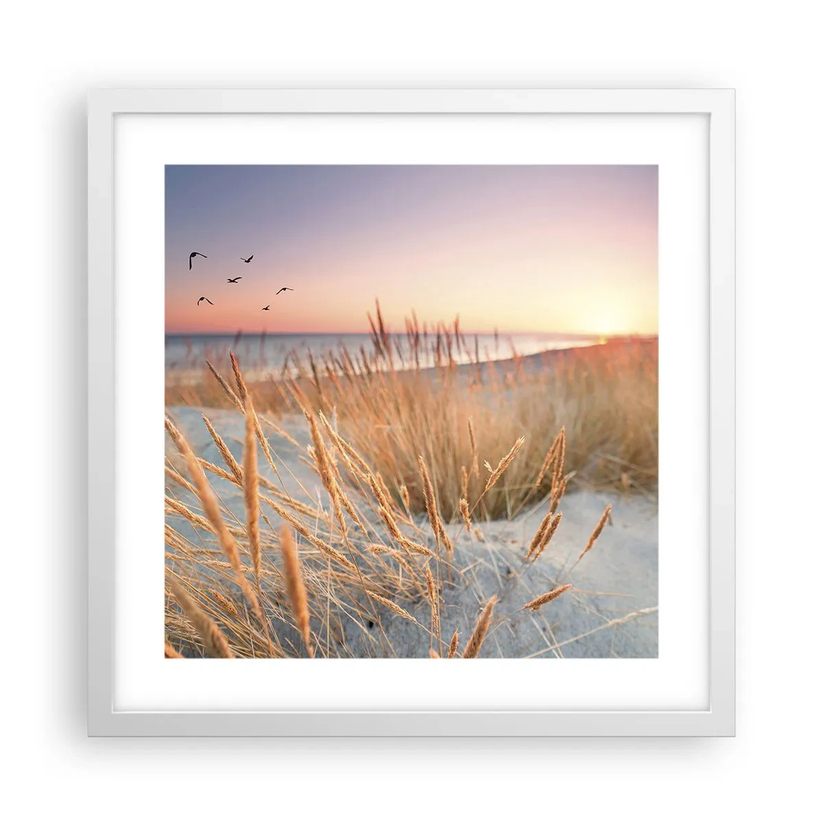 Pôster em moldura branca - Uma canção de embalar do Báltico - 40x40 cm