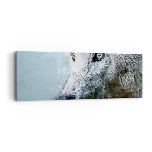 Quadro em tela - Conheça a alma do lobo - 90x30 cm