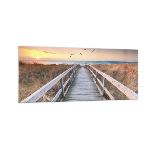 Quadro em vidro - O espaço das alturas - 100x40 cm