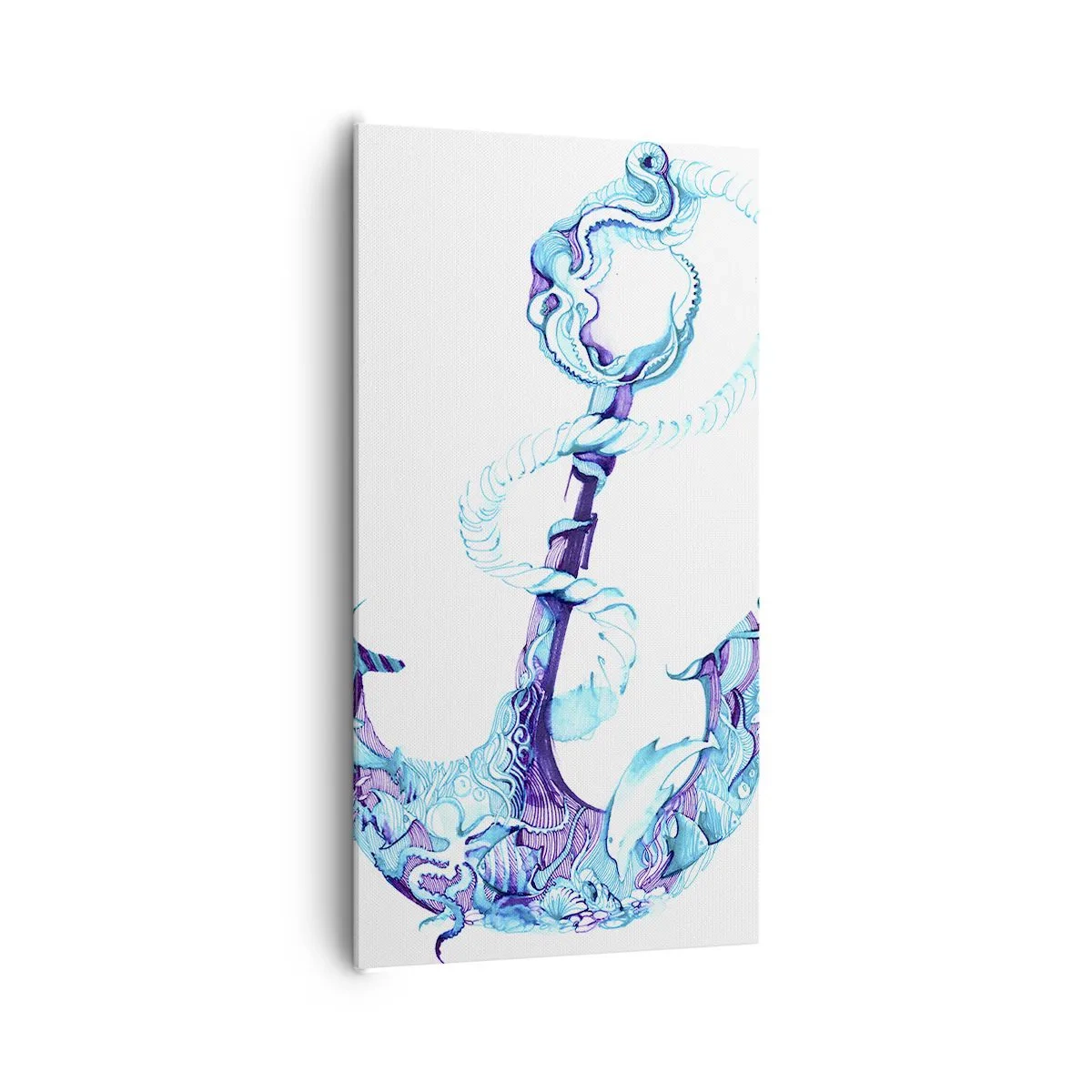 Quadro em tela - Guardião dos segredos do mar - 65x120 cm