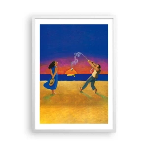 Pôster em moldura branca - Mais do que uma estrela do céu - 50x70 cm